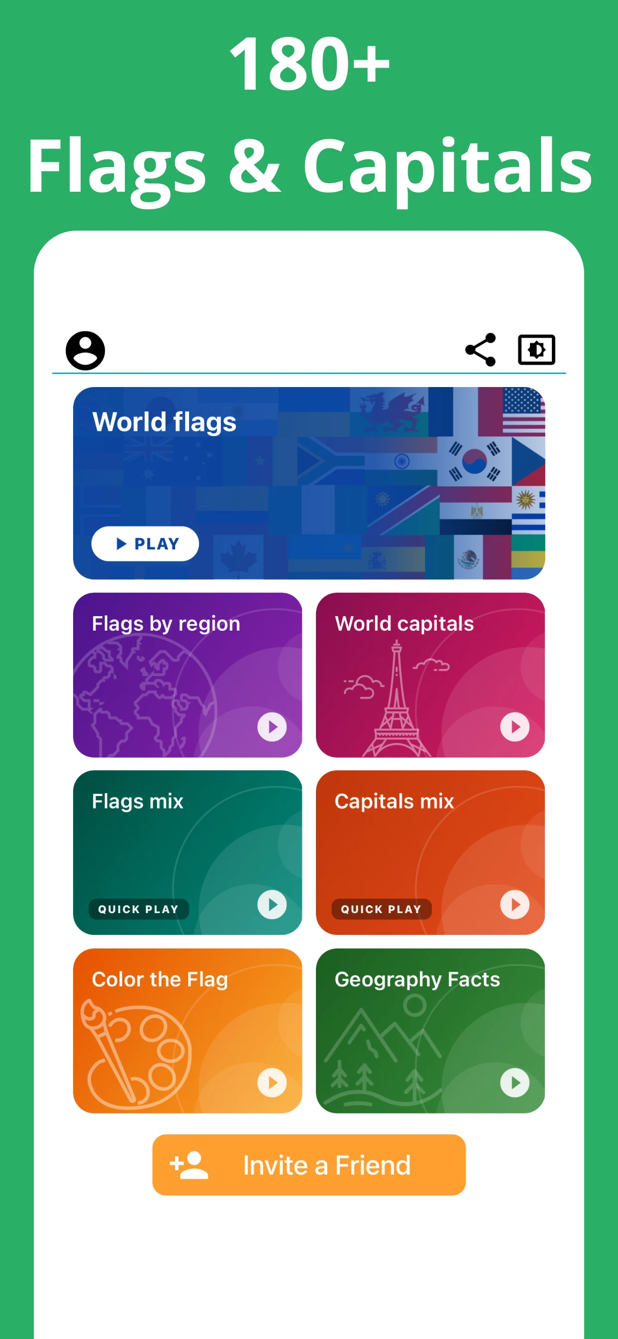 Flags & Capitals of the World screenshot